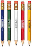 Hex Golf Pencils With Eraser